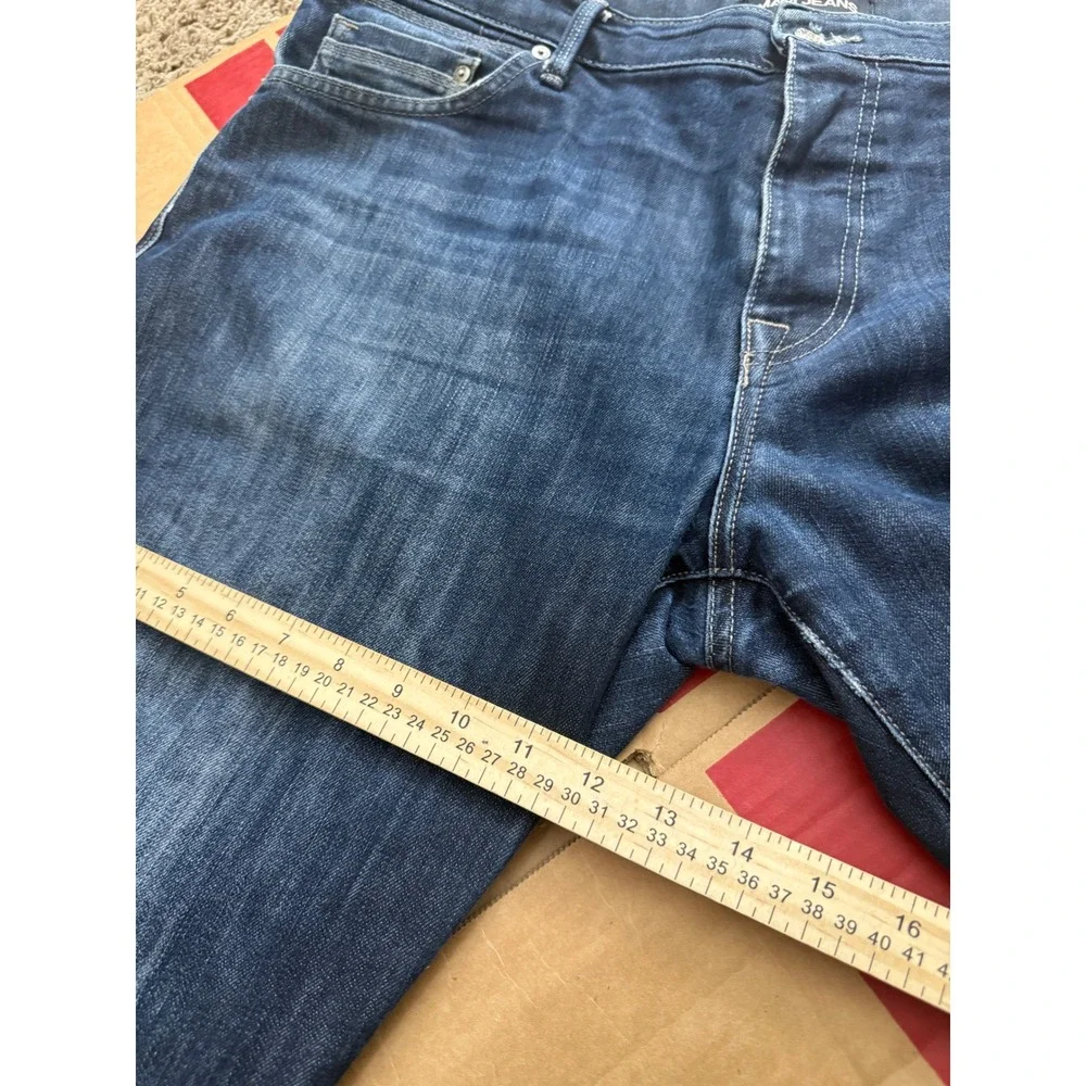 Mavi Jeans Matt Relaxed Straight Leg Dark Wash Denim Blue Jeans Mens 40x30